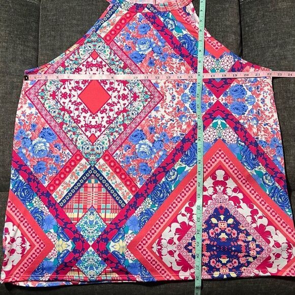 Haptics Boho High Neck Ditzy Print Tank Top - Picture 8 of 11